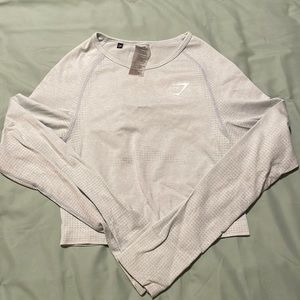 Gymshark Vital Seamless Crop Top - Sea Foam Green/Blue